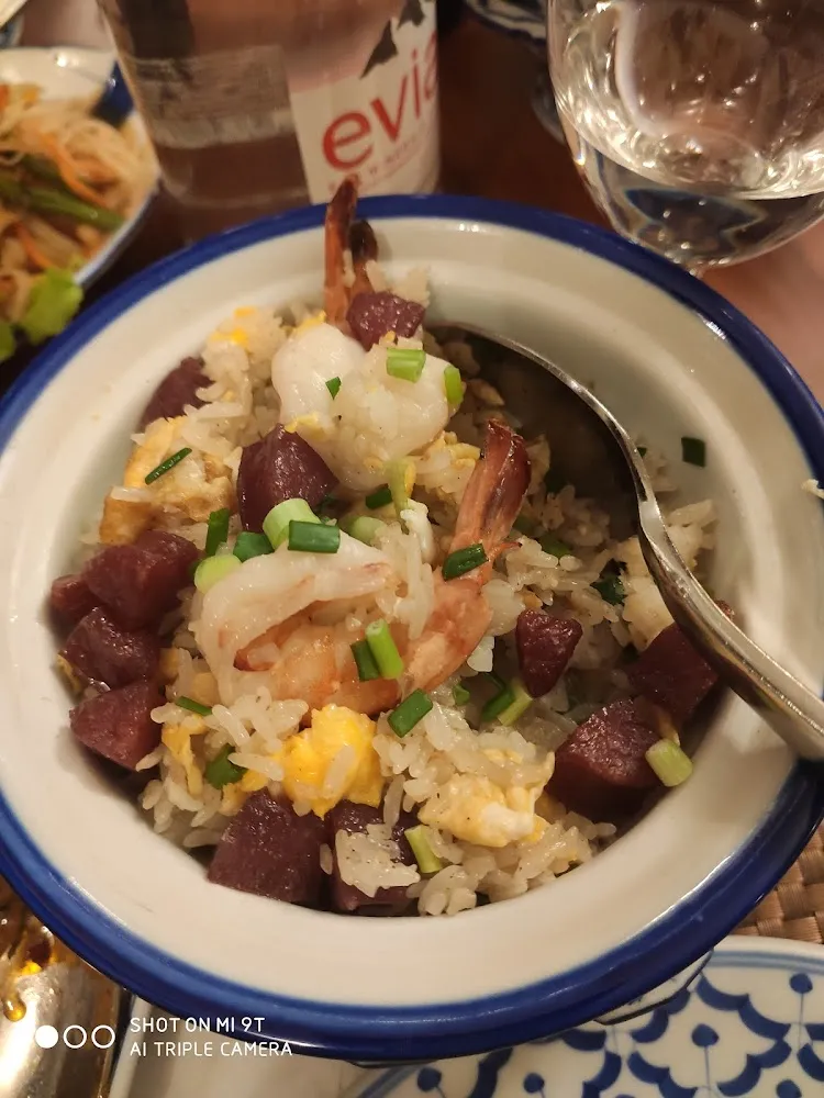 Riz Aux Crevettes Et Saucisses
